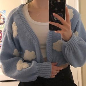 Cloud Pattern Cardigan